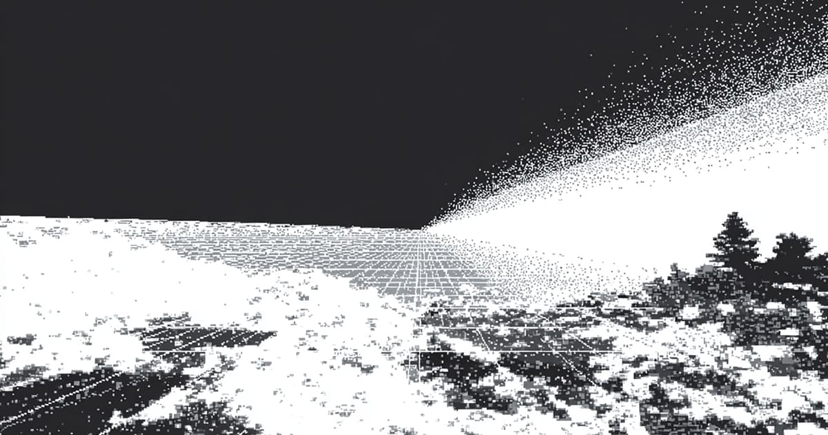 Ilustração de um espaço abstrato 3D