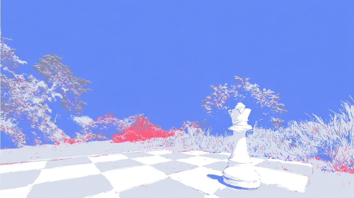 Ilustração de um tabuleiro de xadrez